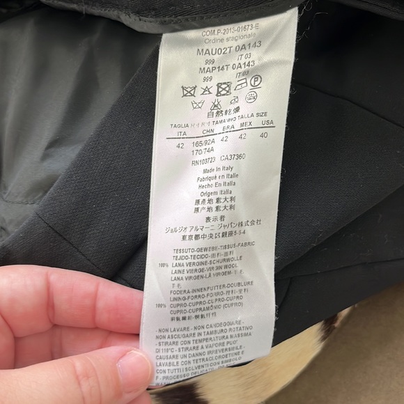 Giorgio Armani Side Tab Seamed Pocket Trousers - Picture 8 of 8